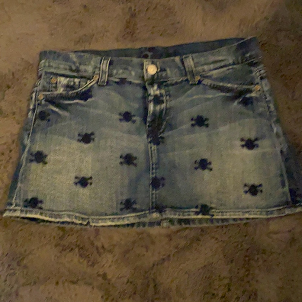 7 for All Man Kind Denim Skirt